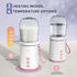 2 MOMFANN Portable Bottle Warmer, Travel Baby Bottle Warmer for Breastmilk On The Go, Leak-Proof, Modes Fast Heating