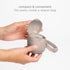 Ubbi On-The-Go Dual Pacifier Holder, Keep's Baby's Binkies Clean and Accessible, Portable for Travel, Diaper Bag