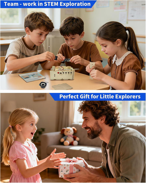 8-12 12-14, 9 10 11 13 Science Kits for Kids Age STEM Toys DIY Radio Kit Engineering Electronics Project Building Your