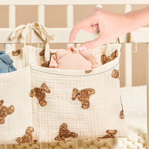 Psdndeww 2 Baby Storage Bag Hangings Organize with Pockets Access Solution Baby Item Organize Bag for Diapers