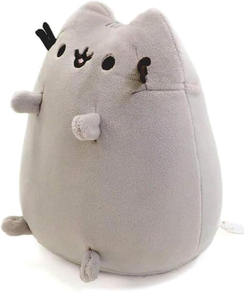 GUND Pusheen The Cat Sitting Pose Squisheen Plush, Squishy Stuffed Animal, Gray, 6”