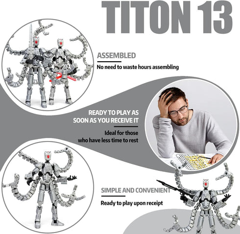 Aesinos T13 3D T13 13 d13 5.5inch) Assembly Completed Action Figure Printed Multi-Jointed Movable Nova Robot