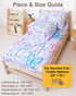 Set, 4-Piece Set TinyPalsa Butterfly Toddler Bedding Comforter for Girls and Boys, Breathable Crib Bedding Includes