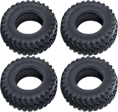 RC Rubber Micro Tires 38mm with Foam Insert, 4pcs for 1/18 Kyosho Mini Z 4x4 Jimny