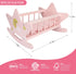 Set, 3+ Offelec Wooden Baby Doll Crib Pink Baby Doll Bed Toys, Rocking Baby Doll Cradle Accessories, Play Cradle