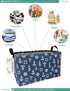 FANKANG Foldable Canvas Laundry Basket, Nursery Hamper with Waterproof PE Coating, Rec-Sailboat