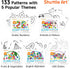 36 135 5 Shuttle Art Dot Markers, Colors Washable with Activity Sheets, Activity Books, Fun Art Supplies for Kids