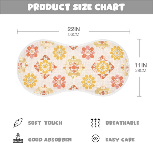 decor gift Summer 4 Pack 22x11in Cotton Baby Burp Cloth Soft Touch Cinco De Mayo Pastel Baby Feeding Cloth for Gender