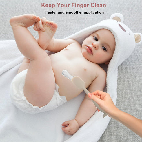 QYG 3 Pack Baby Diaper Paste Spatula, Newborn Diaper Cream Applicator, Suitable for Aquaphor & Desitin