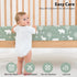 3 Pack 52x28 Baby Crib Sheets for Boys and Girls, Fitted Crib Sheets Neutral for Standard Crib and Toddler Mattresses