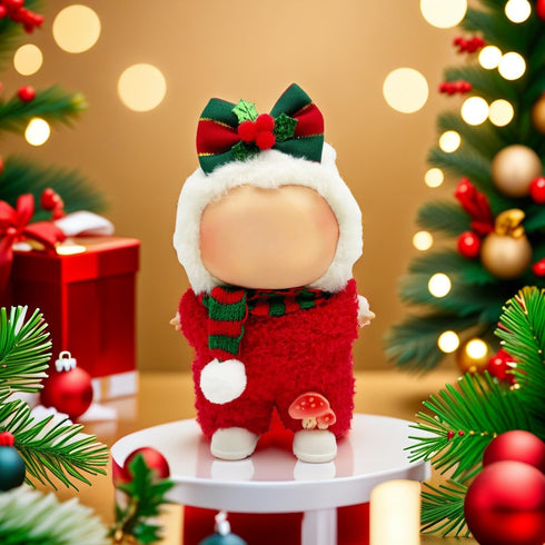 Cifudec Set 17cm Set Set 2) Christmas Clothes Outfit for Dolls(NO Doll) with Accessories Suit Cute Stylish Dress Up