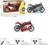 Pull Back Motorcycle Model - 1:12 Scale Toy Motorcycle with Light and Music Gift for Children (Red) Boys and Girls
