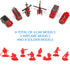 14 Pcs Fire Truck Toy Set, Mini Die-cast Fire Engine Car, Emergency Vehicle Playset for Kids
