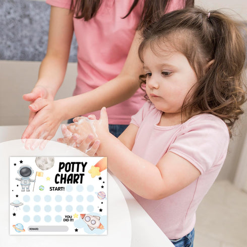 HOUSPEAK 10 216 Astronaut Potty Reward Sticker Chart for Toddlers Boys Girls, Sheets Training Chart with Stickers
