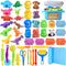 Wxqfumy Dough Tool Set, 31 Pcs Basic Dough Tools Kits for Kids, Dough
