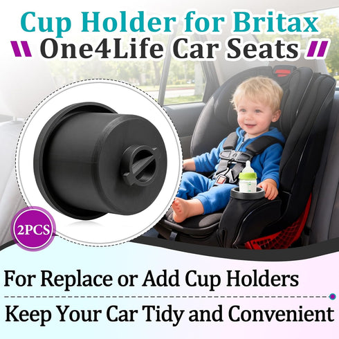 Joworthy 2 One4Life Pcs Cup Holder Replacements Compatible with Britax Car Seats, Single Cup Holder for Child Car