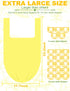 Box,96 96 (23"x18") Large Adult Diaper Disposal Bags with Wall Mount Storage Pcs Blue & Pcs yellow Adult Diaper