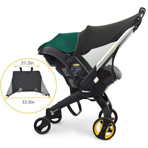 Custom Designed Sunshade Extension for Doona Car Seat Stroller, Marsheepy UV Protection Sun Cover for Baby Pushchairs