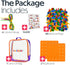 Jumbo Pack Pegs Board Game Set | 48 Pegs + 2 Boards & Storage Bag for Motor Skills, Sorting, Counting, Therapy