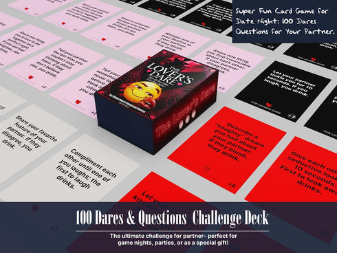 100 Couples Games for Date Night, Drinking Card Game for Dating, Super Fun Card Game for Couple, Dares & Questions