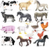 Yowlieu 15 Pcs Mini Figures Toys Realistic Farm Animal Figurines, Plastic Learning Educational