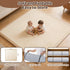 1.3 Inch Tummy 5050 Inch Baby Play Mat for Floor, Thick Memory Foam Time Mat with Non Slip Backing, Soft Coral Velvet