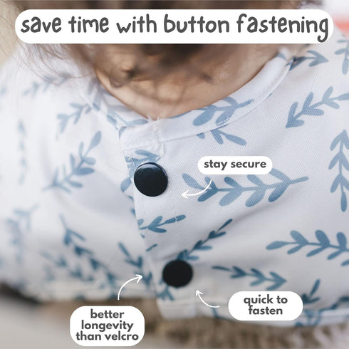 Baby Bib with Sleeves - Long Sleeve Toddler Feeding Apron Bibs for Eating & Lead Weaning, Mess Proof