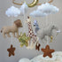 Goukurlsma Jungle Crib Mobile for Boys & Girls, Safari Baby Mobile for Crib, Africa Safari Nursery Mobile Handmade