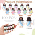 Bememo 100 Pcs Jesus Toys, Miniature Jesus Figurine for Easter Egg Stuffers, Classic Religious Gifts