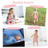 6pcs+ 6pcs 6YDG08 babygoal Reusable Cloth Diapers for Girls, Adjustable Washable Nappy Microfiber Inserts+One Wet Bag