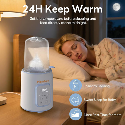 8-in-1 Bottle Warmer, Fast Baby Bottle Warmer for Breastmilk and Formula,Milk Warmer with Accurate Temperature Control