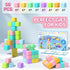 1-3, 56PCS 1.34in 3-5 Magnetic Blocks for Toddlers Large Macaron Magnet Building Cubes for Kids, Stem Preschool Stack
