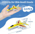 12 Pack,Plastic 1 2 3 4 5 6,Military Toy Airplanes Diecast Airplane Toys for Boys Toddlers Age Planes Model Toys