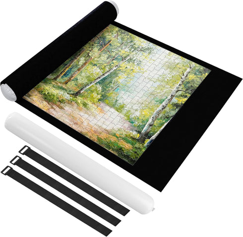 Ainiv Jigsaw Puzzle Mat Roll Up 1500 Pieces, 46" x 26" Portable Felt