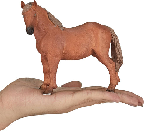 MOJO Suffolk Punch Mare - Realistic Horse Toy Replica, Hand Painted Figurine