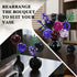 Set 14 546PCS HOGOKIDS Flowers Bouquet Building - Mother's Day Purple Roses Botanical Collection Building Block