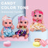 6" 16 cm 3 Cute Small Baby Doll Newborn Baby All Vinyl Reborn Baby Dolls for Girls Swivel Mini Dolls Crying Baby DIY