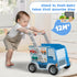 labebe 2-in-1 1-3 Baby Wooden Learning Walker, Toddler Push & Pull Toys Stroller Pushing Walker, Infant Sit to Stand