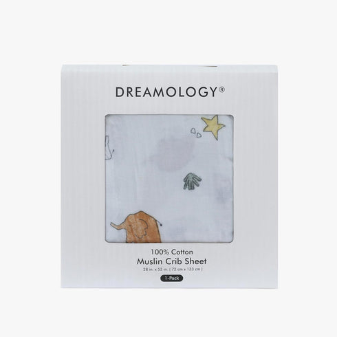 Sheet,1 Pack 100% Sheets,28x52 Dreamology Muslin Crib Sheets Boys,Girls | Super Soft,Breathable Crib | Cotton Crib