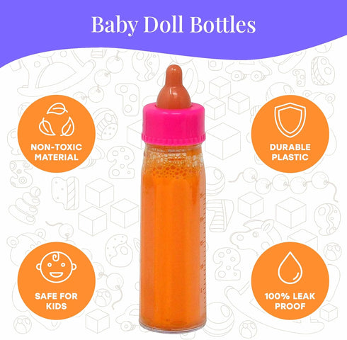 Set The New York Doll Collection Baby Doll Accessories, Doll Magic Bottles & Doll Feeding