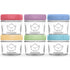 KeaBabies 6pk 4oz Glass Baby Food Containers with Lids - Leak-Proof, Microwavable