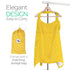 San Francisco Baby Nursing Cover Up, Breathable 360° Privacy Breastfeeding Blanket - Luxury Yellow