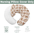 Vintage Football Bows Nursing Pillow Covers for Boy Girl American Football Game Nursery Feeding Pillowcase