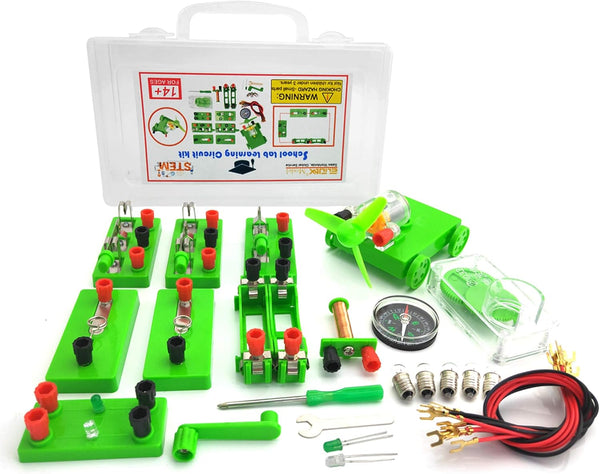 EUDAX Electricity Experiment Set, Physics Science Lab Learning Circuit Kit for Junior Senior High School Students