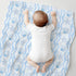 Cstdyfrv Summer 60x80in Pink Blue Coastal Baby Blankets for Boys Girls Cute Seashells Starfish Bows Striped Swaddle