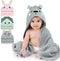 FIOBEE Hooded Baby Towels 100% Muslin Baby Bath Towels for Newborn with