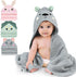 FIOBEE Hooded Baby Towels 100% Muslin Baby Bath Towels for Newborn with