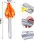 Gejoy 3 Pieces Inflatable Torch - Fun Torch Inflates for Medieval Luau Themed Party Sports Competitions, 16 Inches