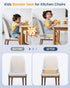 OPZAVYA Toddler Booster Seat for Dining Table and Kitchen Chair Adjustable Safety Straps, PU Leather, Non-Slip, Easy