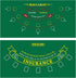 GSE Games & Sports Expert 36" x 72" Double-Sided Casino Layout Felt,